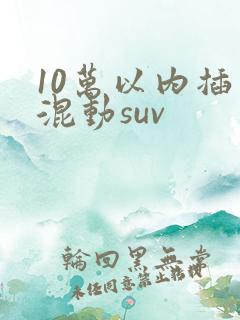 10万以内插电混动suv