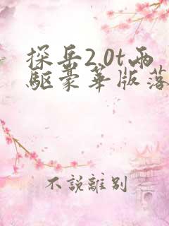 探岳2.0t两驱豪华版落地价格