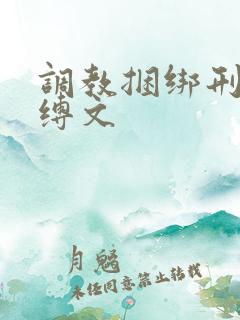 调教捆绑刑具束缚文