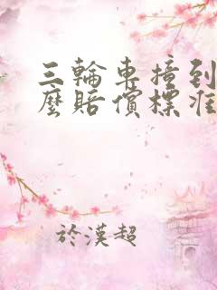 三轮车撞到人怎么赔偿标准