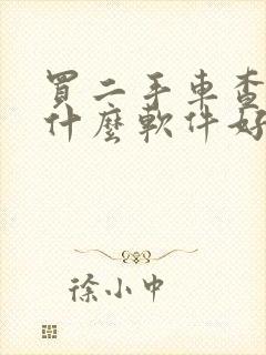 买二手车查记录什么软件好