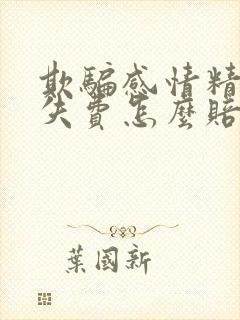 欺骗感情精神损失费怎么赔偿