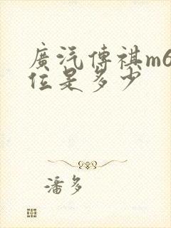 广汽传祺m6价位是多少