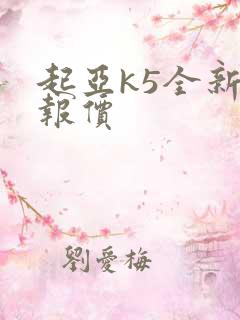 起亚k5全新车报价
