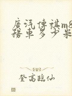 广汽传祺m8商务车多少米