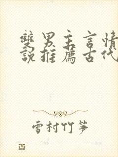 双男主言情的小说推荐古代