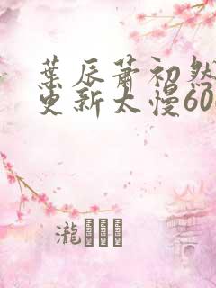 叶辰萧初然刚刚更新太慢600集