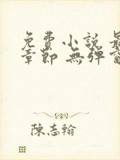 免费小说 最新章节 无弹窗