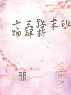 十三路末班车人物解析 十三路末班车人物解析