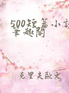500短篇小说笔趣阁