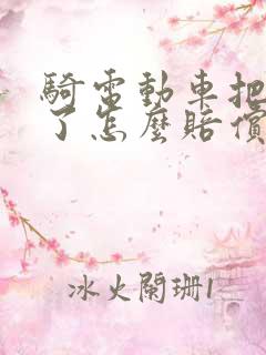 骑电动车把人撞了怎么赔偿费用