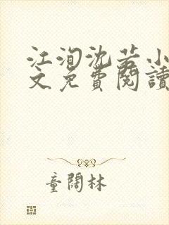 江洵沈若小说全文免费阅读
