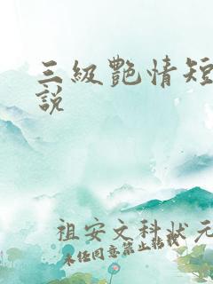 三级艳情短篇小说