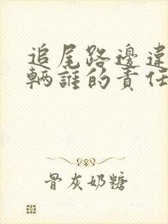 追尾路边违停车辆谁的责任