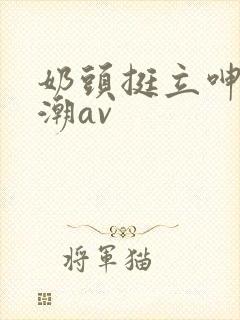 奶头挺立呻吟高潮av