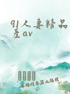 91人妻精品国产av