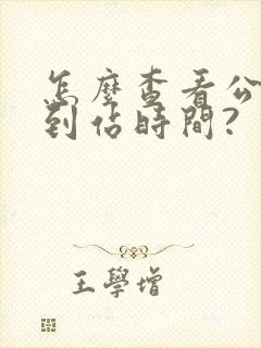 怎么查看公交车到站时间?