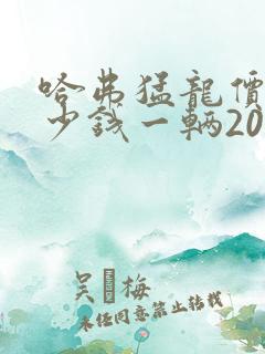 哈弗猛龙价格多少钱一辆2025报价