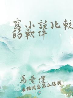 写小说比较好用的软件