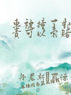 车被撞了对方全责可以索赔折旧费吗