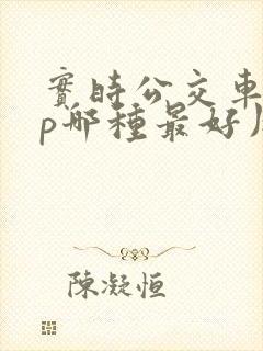 实时公交车app哪种最好用