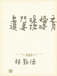 名门暖婚之权爷追妻攻略月初姣姣 名门暖婚之权爷追妻攻略月初姣姣