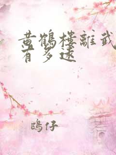 黄鹤楼离武昌站有多远