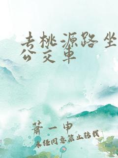 去桃源路坐几路公交车