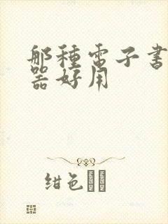那种电子书阅读器好用