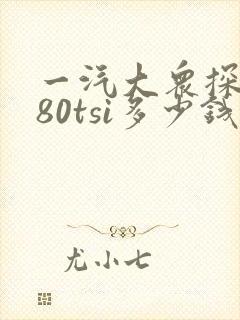 一汽大众探岳380tsi多少钱