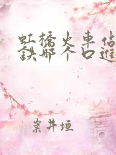 虹桥火车站坐高铁哪个口进站