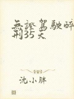 无证驾驶醉驾判刑35天