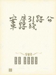 安庆31路公交车路线