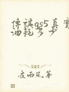 传祺gs5真实油耗多少 传祺gs5真实油耗多少