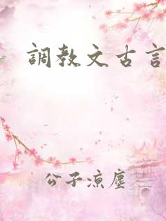 调教文古言