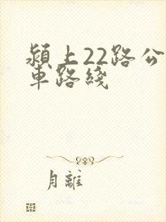 颍上22路公交车路线