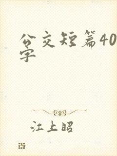 公交短篇400字 公交短篇400字