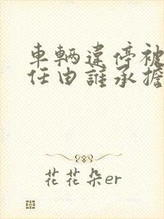 车辆违停被撞责任由谁承担