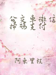 公交车微信怎么扫码支付