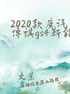 2020款广汽传祺gs4新能源