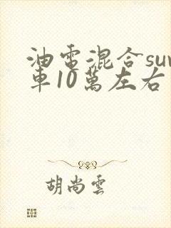 油电混合suv车10万左右车型推荐