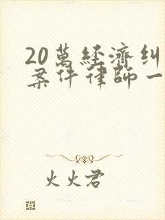 20万经济纠纷案件律师一般是怎么收费的 20万经济纠纷案件律师一般是怎么收费的
