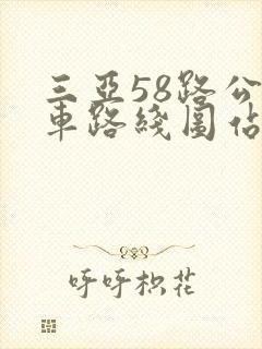 三亚58路公交车路线图站点及价格