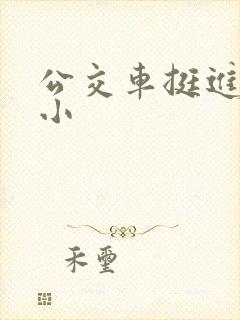 公交车挺进她的小