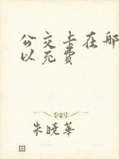 公交卡在哪里可以充费