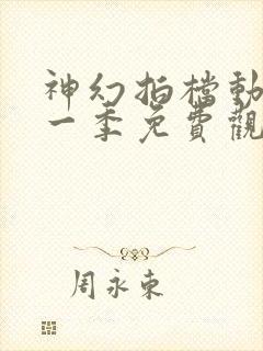 神幻拍档动漫第一季免费观看
