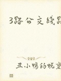 3路公交线路图