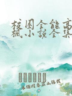 校园全能高手季枫小说全集阅读