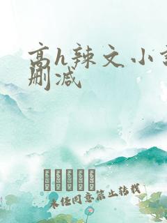 高h辣文小说未删减