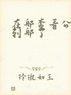 在哪查看公交车到哪了